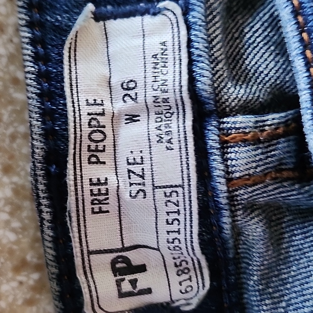 Free People Payton Hi Rise Skinny Light Denim Jeans Size 26 - Picture 4 of 13